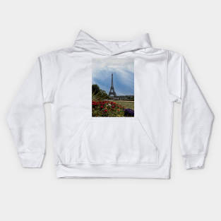 Eiffel Tower in Spring Kids Hoodie